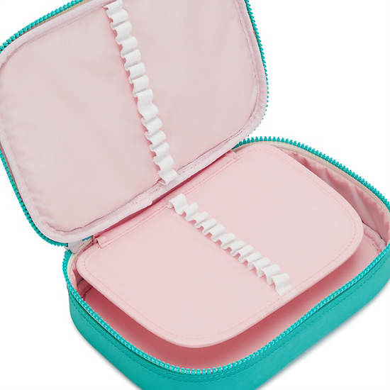 Kipling 100 Pens Klassieke Case Tassen Turquoise | BE 2031XY